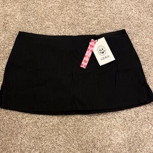 Cider Black Mini Skirt